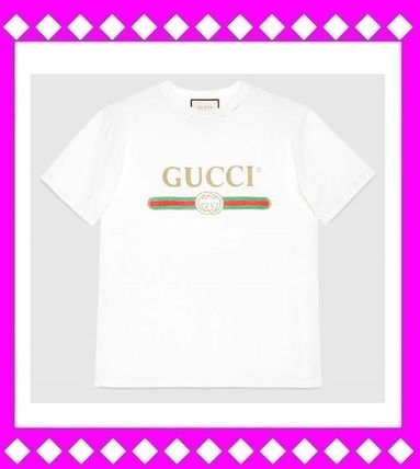 GUCCI Cotton Short Sleeves Oversized T Shirts 