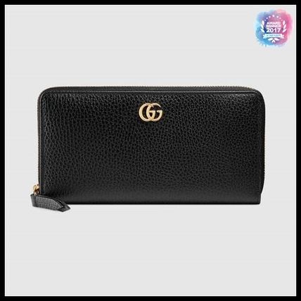 GUCCI 2019 SS Leather Zip Around Wallet 456117CAO0G1000 