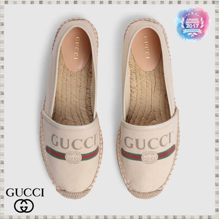 GUCCI 2019 SS Gucci Logo Canvas Espadrille 5258829SJ109074 