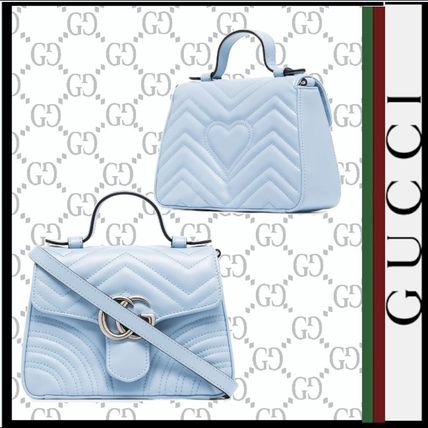 GUCCI GG Marmont 2020 21AW Gg Marmont Mini Top Handle Bag 547260DTDIP 