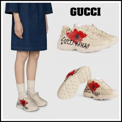GUCCI 2020 21AW Unisex Street Style Plain Logo Low Top Sneakers 