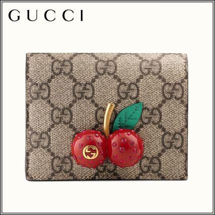 GUCCI Monogram Canvas Leather With Jewels Folding Wallet 476050 K9GXT 8694 