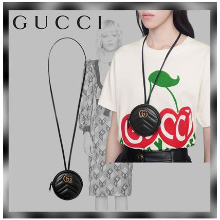 GUCCI 2020 21AW Casual Style Leather Elegant Style Logo Bags 
