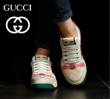 GUCCI WomenS Screener Leather Sneaker 570443 9Y920 9665 