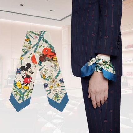 GUCCI 2020 Cruise Disney X Gucci Silk Neck Bow 609321 3G001 9268 