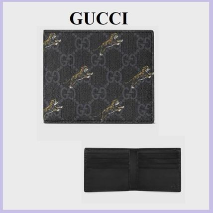 GUCCI 2020 SS Gg Coin Wallet With Tiger Print 575132 G2BAN 1087 