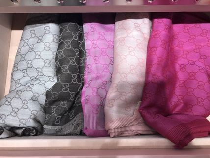 GUCCI Unisex Bi color Logo Lightweight ScarvesShawls 