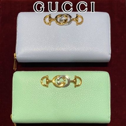 GUCCI 2020 21AW Gucci Zumi Grainy Leather Zip Around Wallet 570661 