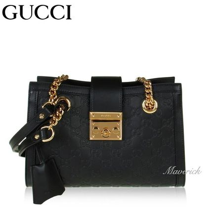 GUCCI GG Supreme Leather Shoulder Bags 