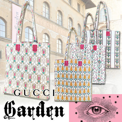 GUCCI Flower Patterns A4 Totes 