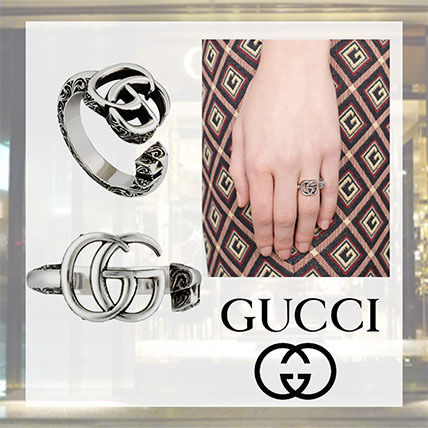GUCCI 2020 21AW Unisex Street Style Silver Rings 