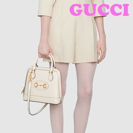 GUCCI 1955 Horsebit Leather Elegant Style Bridal Handbags 