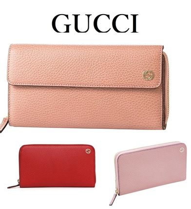 GUCCI Plain Leather Long Wallet Long Wallets 449397CAO0G7527 449397CAO0G4618 