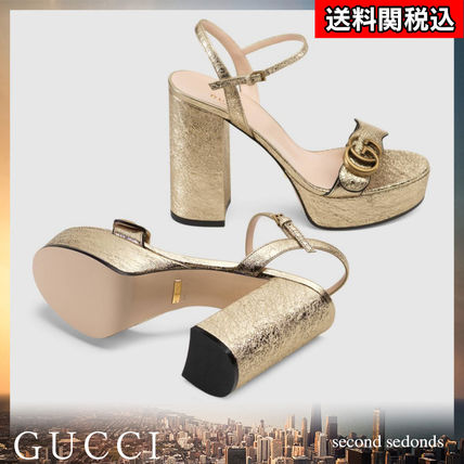 GUCCI Platform Sandal With Double?G 573021 DKT00 7100 