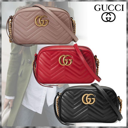 GUCCI Chain Leather Crossbody Logo Shoulder Bags 447632 DTD1T 1000 447632 DTD1T 6433 447632 DTD1T 5729 