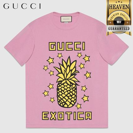 GUCCI 2020 21AW Gucci Pineapple Print Oversize T Shirt 615044 XJCRE 5334 