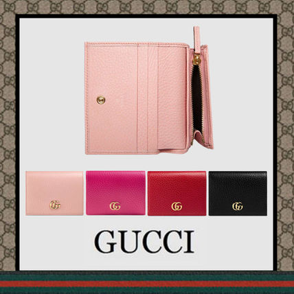 GUCCI GG Marmont Leather Card Case Wallet 456126 