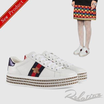 GUCCI Ace 2020 SS Ace Sneaker With Crystals 505995 DOPE0 9095 