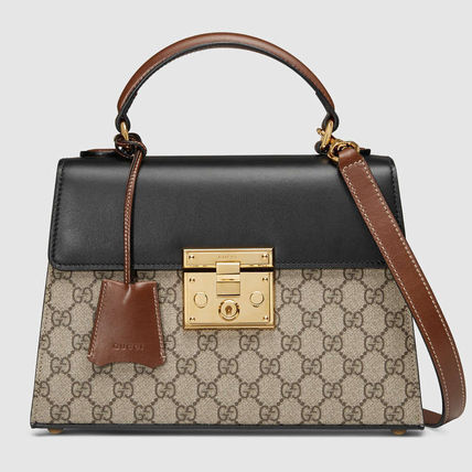 GUCCI 2019 SS Padlock Small Gg Top Handle Bag 453188 KLQJG 9785 