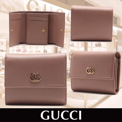 GUCCI GG Marmont 2020 SS Calfskin Folding Wallet Small Wallet Folding Wallets 