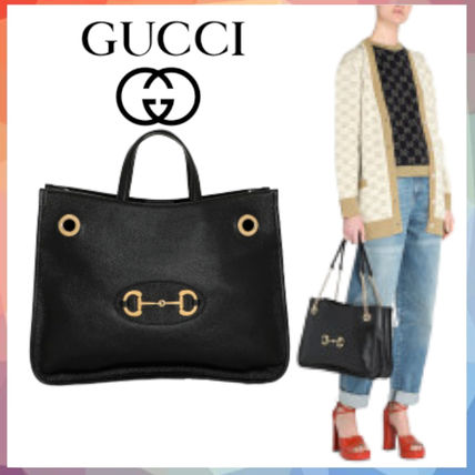 GUCCI 2020 SS Gucci Horsebit 1955 Medium Tote Bag 621144 1U10G 1000 