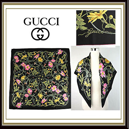 GUCCI Flower Patterns Silk Elegant Style 8080266660 