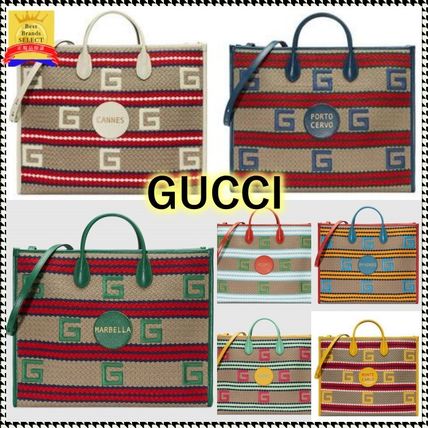 GUCCI 2020 21AW Casual Style A4 Office Style Logo Totes