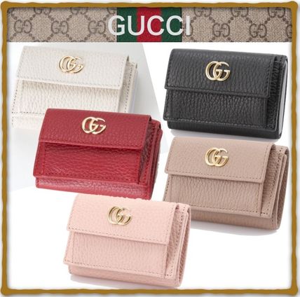 GUCCI Leather Small Wallet Folding Wallets