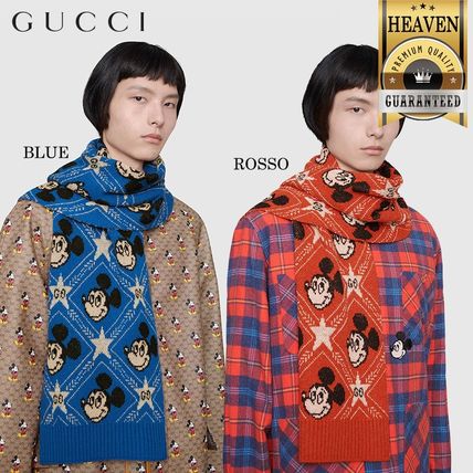 GUCCI 2020 SS KnitFur Scarves 604095 4GA58 4300 604095 4GA58 7500 
