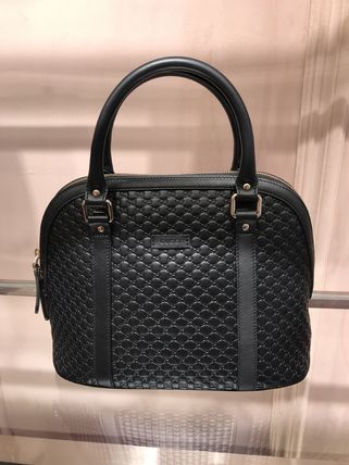 GUCCI Monogram Casual Style 2WAY Leather Crossbody Shoulder Bags 