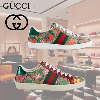 GUCCI 2020 SS Casual Style Street Style Plain Logo Low Top Sneakers