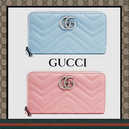 GUCCI GG Marmont 2020 21AW Gg Marmont Zip Around Wallet 443123 