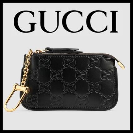 GUCCI Gucci Signature Leather Gucci Signature Key Case 447964 CWC1G 1000 