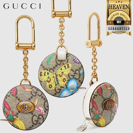GUCCI Ophidia 2020 SS Ophidia Gg Flora Measuring Tape Keychain