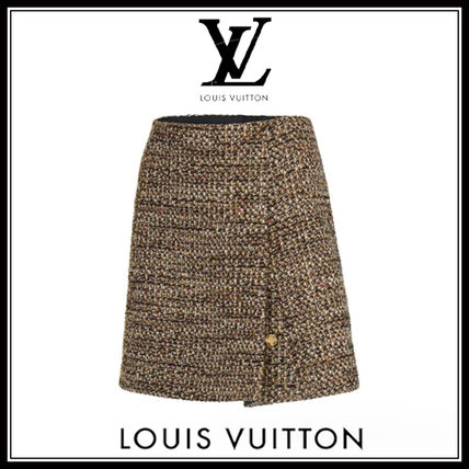 Louis Vuitton 2020 21AW Pencil Skirts Casual Style Tweed Office Style Skirts 1A83YQ 