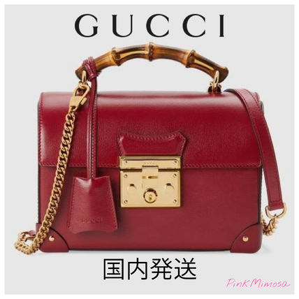 GUCCI 2020 SS Padlock Small Bamboo Shoulder Bag 603221 1DBRG 6438 