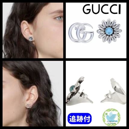 GUCCI Costume Jewelry Casual Style Unisex Blended Fabrics Initial 