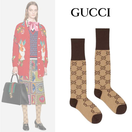 GUCCI Gg Pattern Cotton Blend Socks 4763363G7019764 