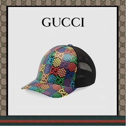 GUCCI GG Supreme 2020 Cruise Gg Psychedelic Baseball Hat 601253 