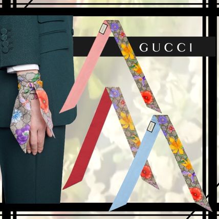 GUCCI 2020 SS Flower Patterns Monogram Casual Style Silk