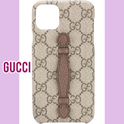 GUCCI 2020 SS Monogram Bridal Logo iPhone 11 Pro Max Smart Phone Cases 