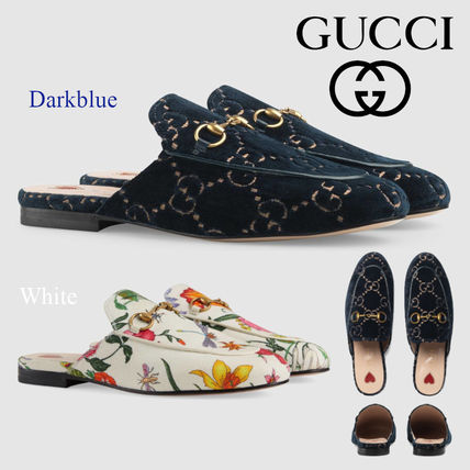 GUCCI Princetown 2019 SS WomenS Princetown Gg Canvas Slipper 475094 