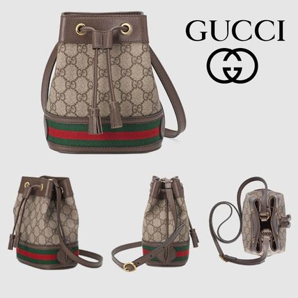 GUCCI Ophidia 2019 SS Ophidia Mini Gg Bucket Bag 550620 96I3B 8745 