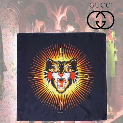 GUCCI Silk Lightweight ScarvesShawls U 07 Tu 60951 