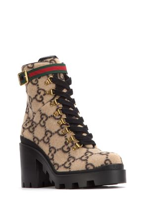 GUCCI 2019 20AW Gg Wool Ankle Boot 583349G3850 9768 