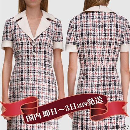 GUCCI Other Plaid Patterns Casual Style A line Tweed Medium 530704 