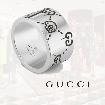 GUCCI Gucci Ghost Guccighost Ring In Silver 455319 J8400 0701 