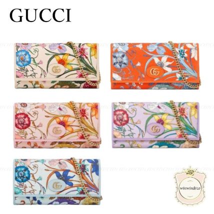 GUCCI Chain Wallet Folding Wallets 