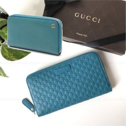 GUCCI Leather Long Wallet Logo Long Wallets 449347CAO0G4618 449391BMJ1G4618 