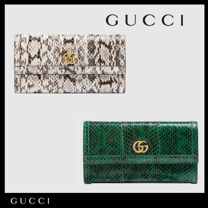 GUCCI 2019 SS Ophidia Snakeskin Continental Wallet 523153 LU4DG 3120 